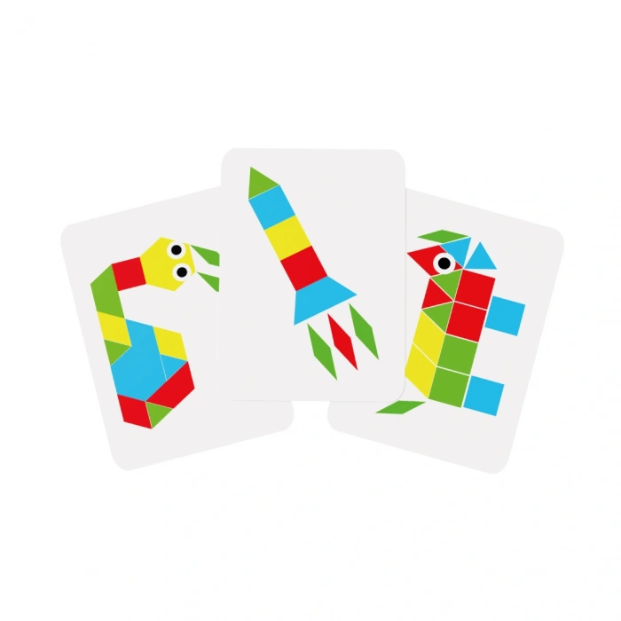 Redka Pangram Geometrik Şekiller - Redka Tangram Oyunu - Akıl ve Zeka Oyunu - Görsel Zeka Oyunu