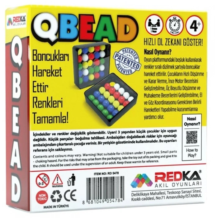 Redka QBEAD Oyunu - Renkleri Tamamlama Oyunu Görsel Zeka Oyunu - Renk Tamamlama