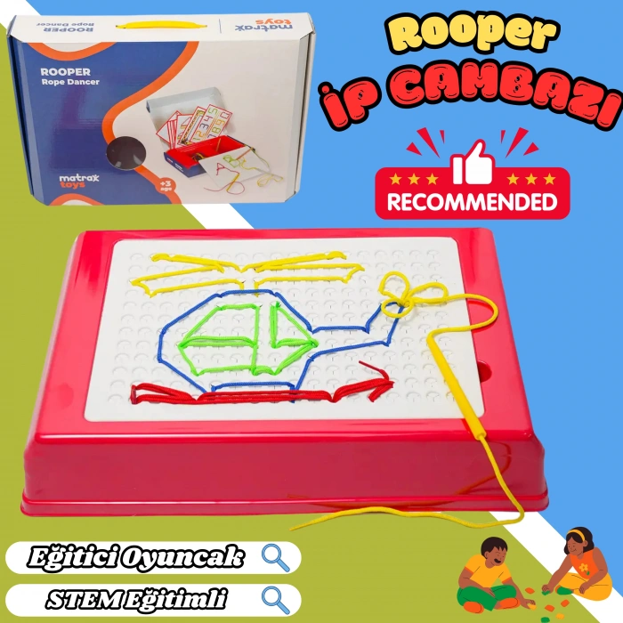 Rooper İp Cambazı Oyunu - Oyuncak İp Geçirme - Resim Oyunu Rooper Oyunu - Anaokulu Oyuncak