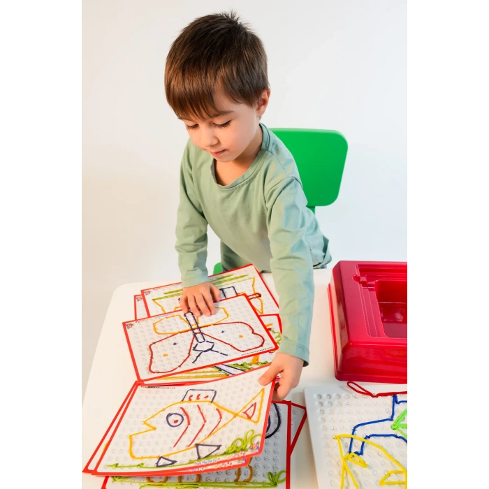 10lu Rooper İp Cambazı Oyunu - Oyuncak İp Geçirme - Resim Oyunu Rooper Oyunu - Anaokulu Oyuncak