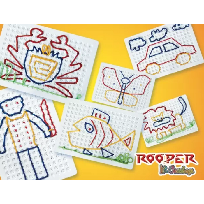 10lu Rooper İp Cambazı Oyunu - Oyuncak İp Geçirme - Resim Oyunu Rooper Oyunu - Anaokulu Oyuncak