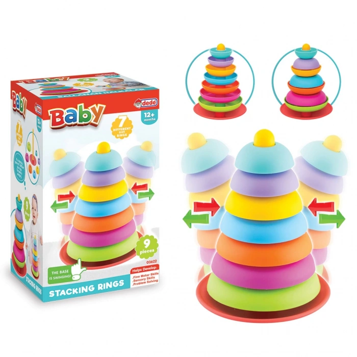 Sallanan Halkalar - Hacıyatmaz Lego - Bebek Oyuncağı - Kule Oyunu