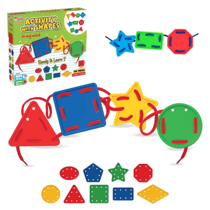 Şekillerle Aktivite Oyunu - Lego Setleri - Geometrik Oyunu - Şekilli Lego