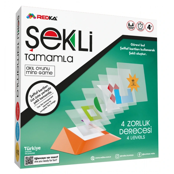 Şekli Tamamlama Oyunu - Akıl ve Zeka Oyunu - Şekil Tamamlama Oyunu - Redka Şekli Tamamlama