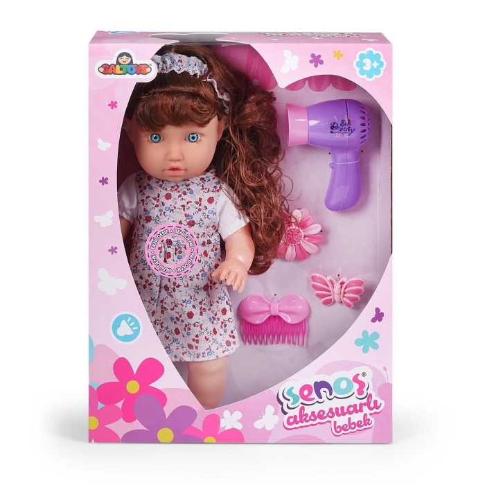 Senoş Aksesuarlı Bebek - Türkçe Konuşan Senoş Et Bebek - Konuşan Bebek - Senoş Bebek - Kuaför Et Bebek