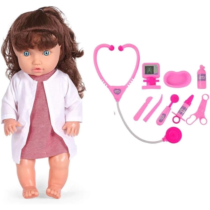Senoş Doktor Bebek - Türkçe Konuşan Senoş Et Bebek - Konuşan Bebek - Senoş Bebek - Hemşire Et Bebek - Kumral