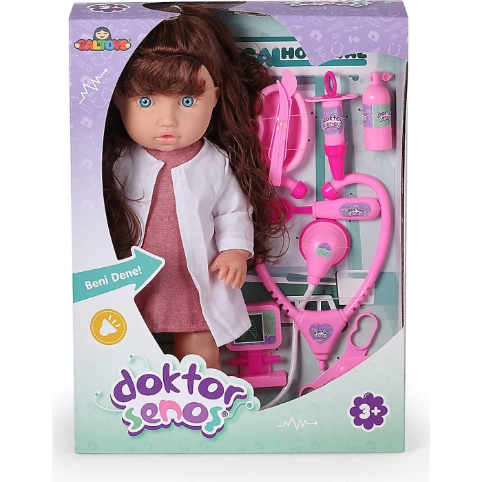 Senoş Doktor Bebek - Türkçe Konuşan Senoş Et Bebek - Konuşan Bebek - Senoş Bebek - Hemşire Et Bebek - Kumral