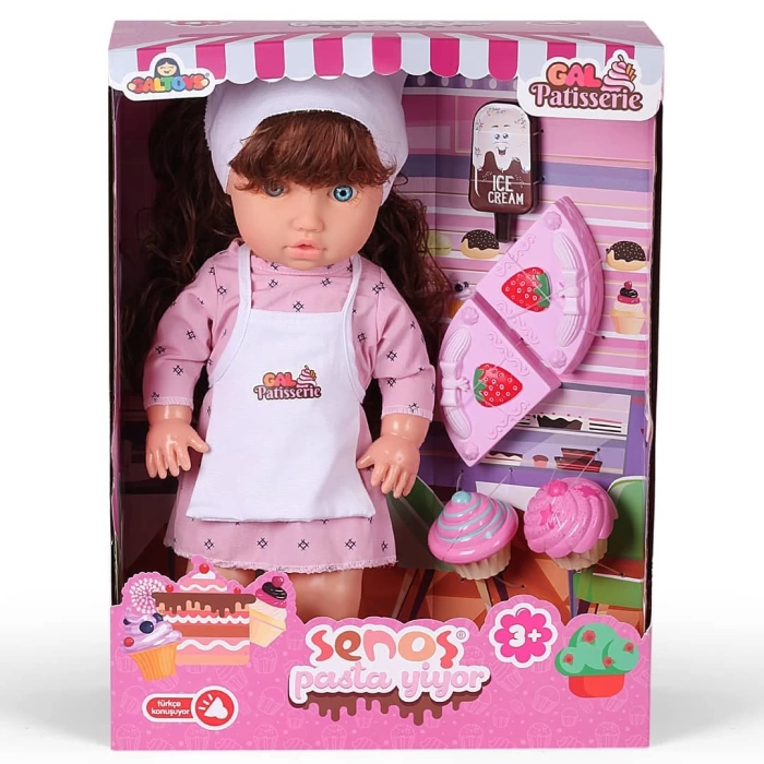 Senoş Pasta Yiyor - Türkçe Konuşan Senoş Et Bebek - Konuşan Bebek - Senoş Bebek - Pasta Et Bebek - Kumral