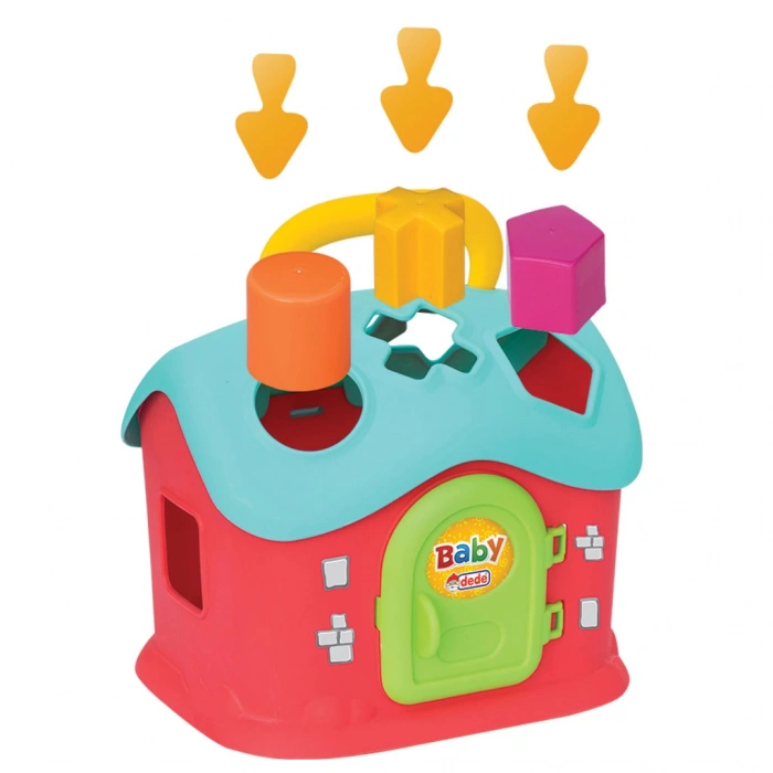 Sepetli Bul-Tak Ev - Bultak Lego - Bebek Oyuncağı - Şekil Takmaca - Blok Yerleştirme Oyunu Eğitici Oyuncak