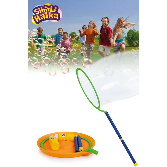 Sihirli Halka Oyunu - Baloncuk Çıkaran Büyük Halka - Sihirli Halka Solüsyonlu - Köpük Halkası - Köpük Oyunu