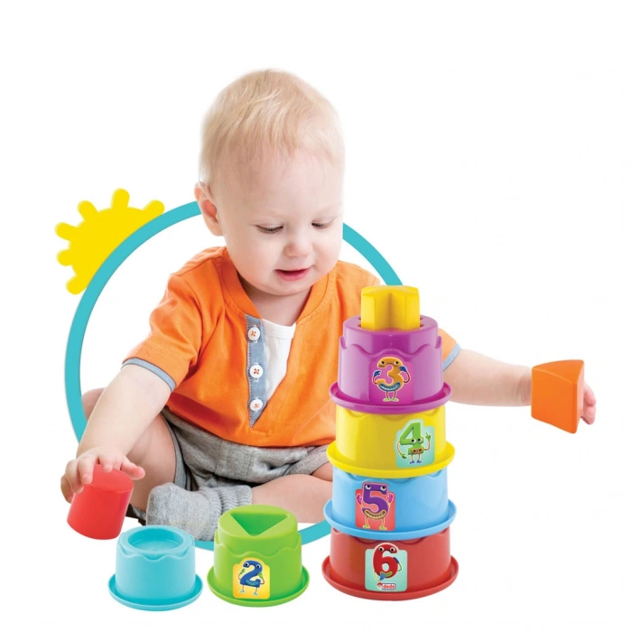 Silindir Kule Bultak - Bultak Lego - Bebek Oyuncağı - Şekil Takmaca - Kule Oyunu