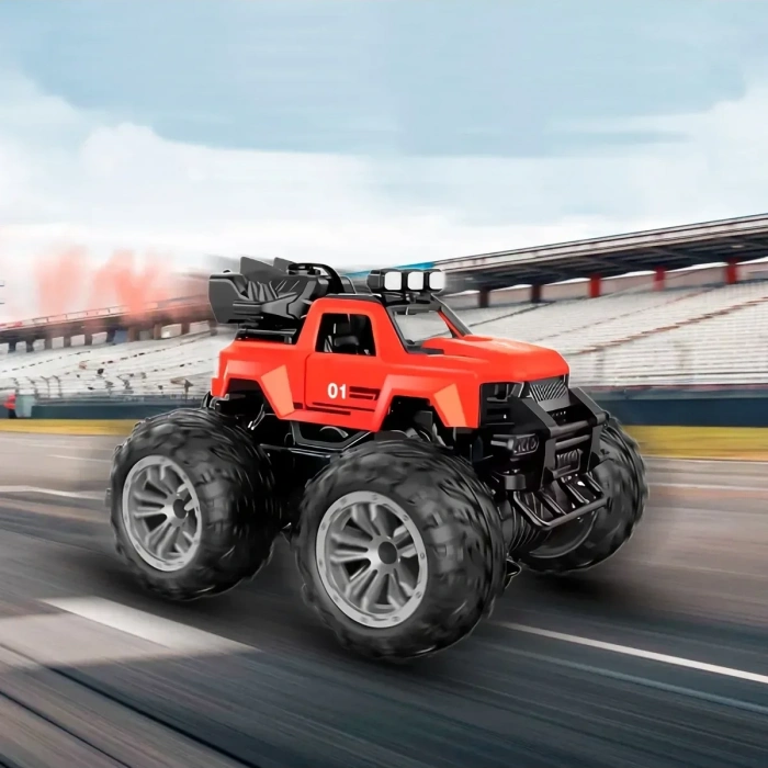 Smoke R/C Araba Kırmızı - Uzaktan Kumandalı Duman Atan Araba - Dumanlı Kumandalı Araba - Uzaktan Kumandalı Araba