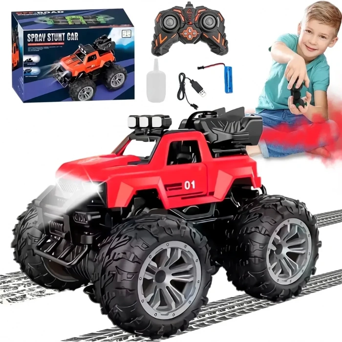 Smoke R/C Araba Kırmızı - Uzaktan Kumandalı Duman Atan Araba - Dumanlı Kumandalı Araba - Uzaktan Kumandalı Araba