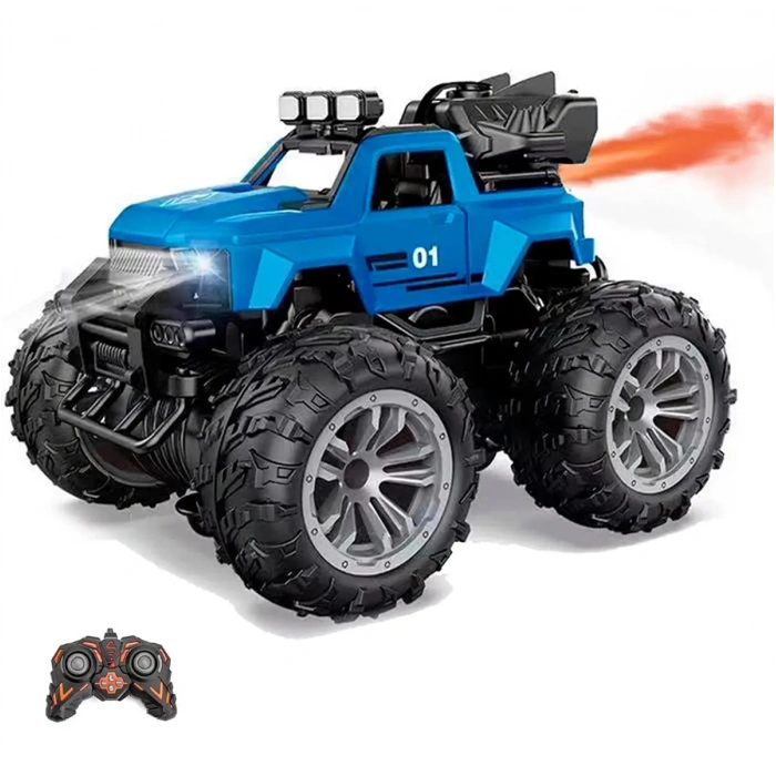 Smoke R/C Araba Mavi - Uzaktan Kumandalı Duman Atan Araba - Dumanlı Kumandalı Araba - Uzaktan Kumandalı Araba