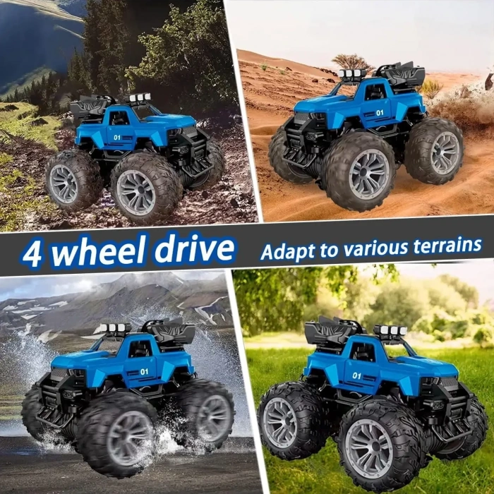 Smoke R/C Araba Mavi - Uzaktan Kumandalı Duman Atan Araba - Dumanlı Kumandalı Araba - Uzaktan Kumandalı Araba