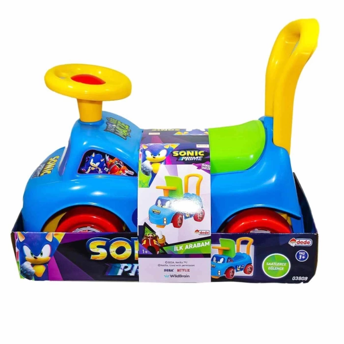 Sonic İlk Arabam - Binmeli Araba - Çocuk Arabası - İlk Adım Arabası