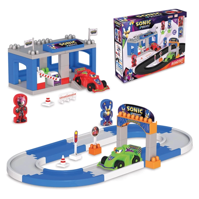 Sonic Yol Seti - Lego Oyuncağı - Lego Setleri - Bloklar - Lego Seti - Yarış Seti