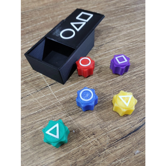 Squid Game 5 Taş Oyunu - Squid Game Oyunu - 5 Taş Oyunu Seti Kalamar Oyun Renkli Taş - Renkli 5 Taş Oyunu