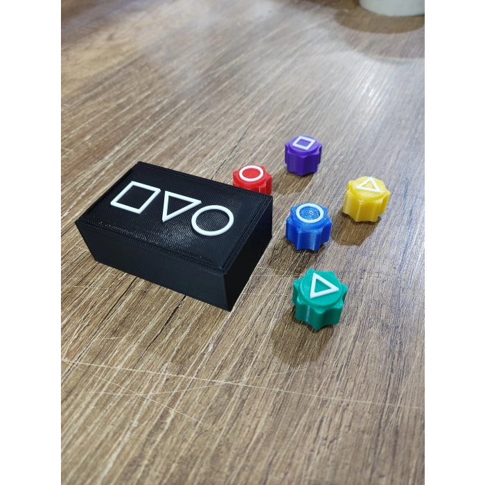 Squid Game 5 Taş Oyunu - Squid Game Oyunu - 5 Taş Oyunu Seti Kalamar Oyun Renkli Taş - Renkli 5 Taş Oyunu