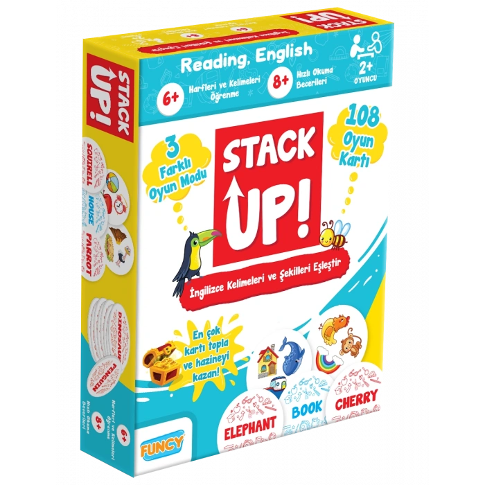 Stack Up İngilizce Öğreniyorum! - İngilizce Aktivite Oyunu - İngilizce Kelime Oyunu - Akıl Oyunu Zeka Oyunu