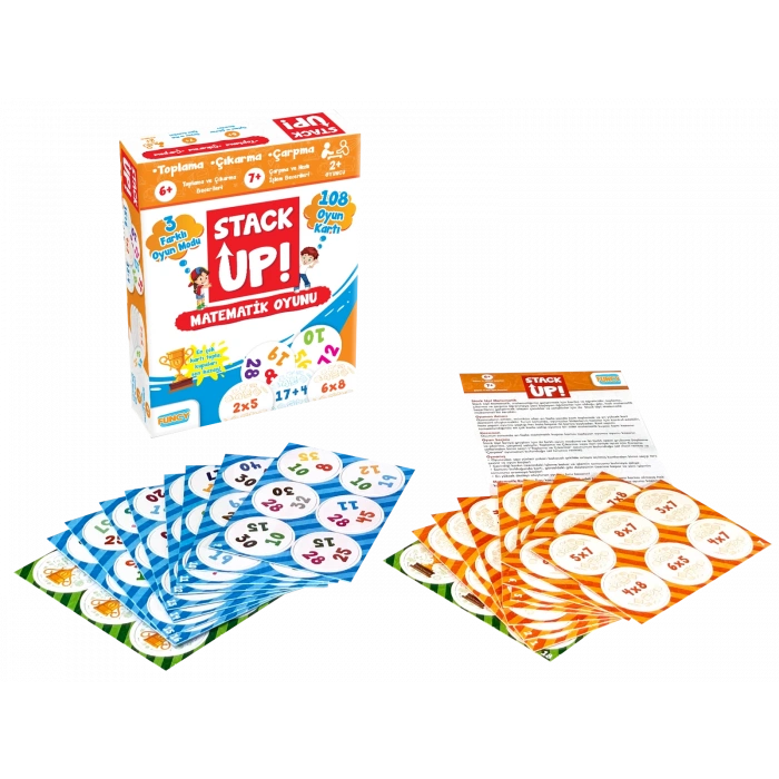 Stack Up Matematik Öğreniyorum! - Matematik Aktivite Oyunu - Matematik Kelime Oyunu - Akıl Oyunu Zeka Oyunu