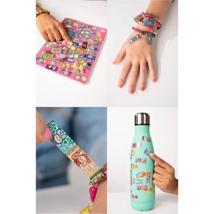 Sticki Rolls Sticki Kitabı Seti - En İyi Kendin Yap Çıkartma Takı Seti - Takı Setleri - Çıkart Yapıştır Takı Seti