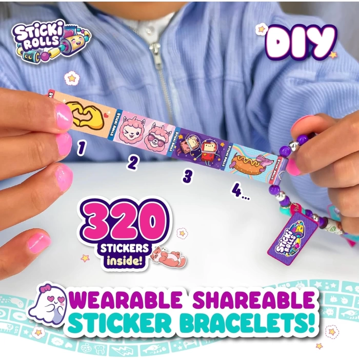 Sticki Rolls Sticki Station - En İyi Kendin Yap Çıkartma Takı Seti - Takı Setleri - Çıkart Yapıştır Takı Seti