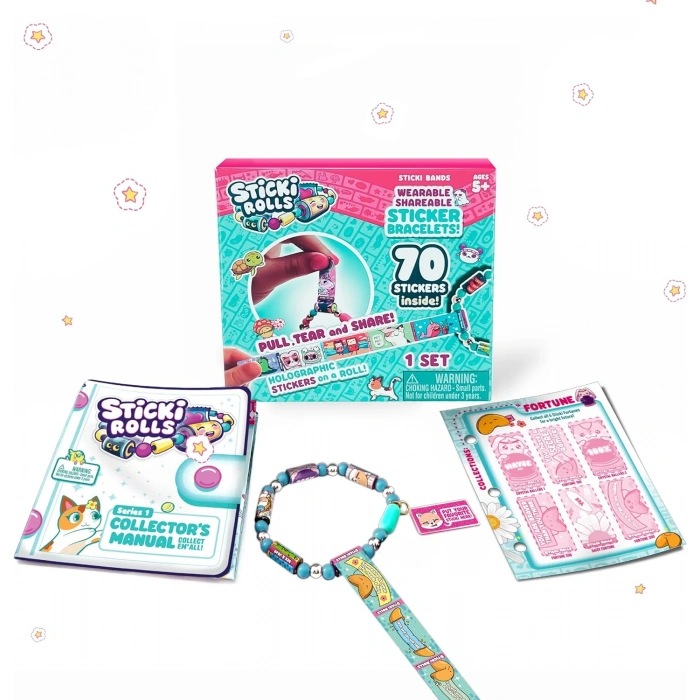 Sticki Rolls Sticki Yedek Bant - En İyi Kendin Yap Çıkartma Takı Seti - Takı Setleri - Çıkart Yapıştır Sticker