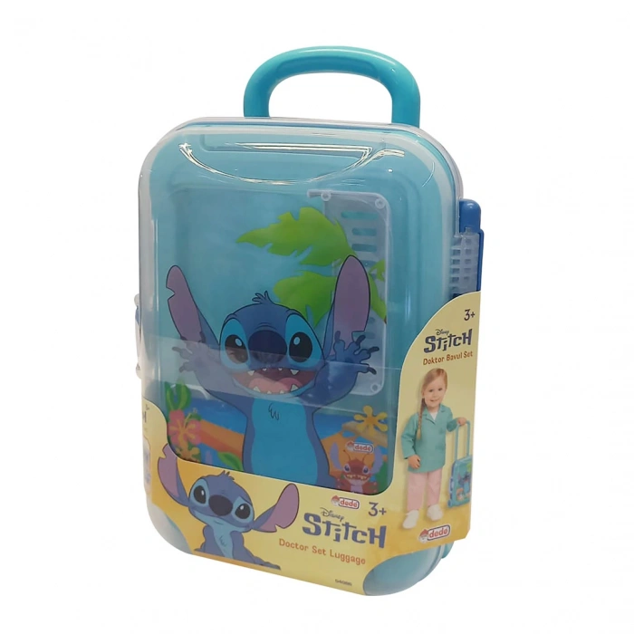 Stitch Doktor Set Bavulum - Doktor Setleri - Doktor Oyuncak Seti - Disney Stitch Doktorculuk Oyunu