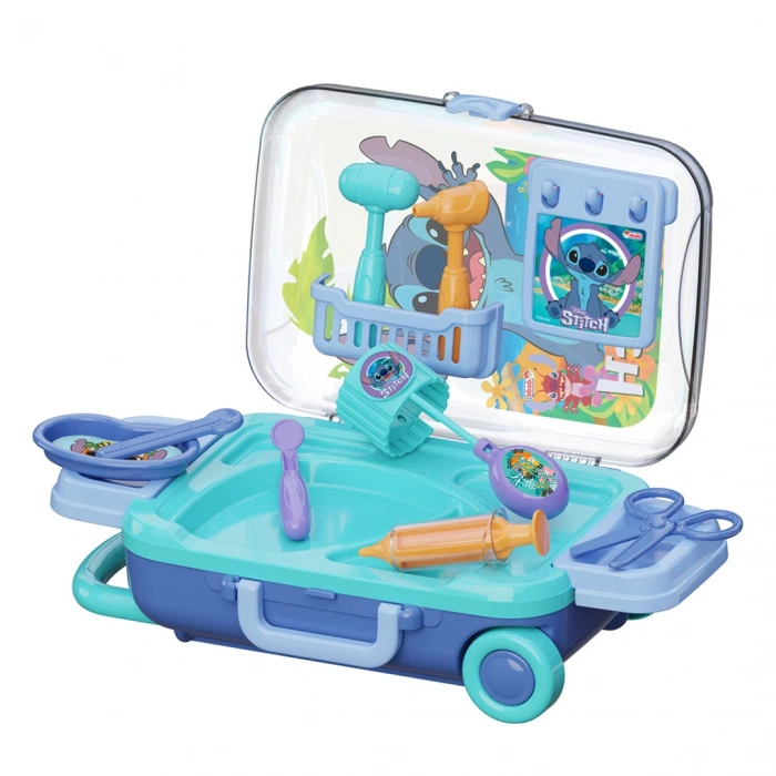 Stitch Doktor Set Bavulum - Doktor Setleri - Doktor Oyuncak Seti - Disney Stitch Doktorculuk Oyunu