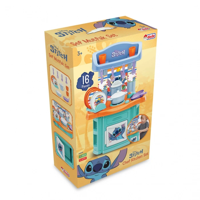 Stitch Şef Mutfak Seti - Mutfak Setleri - Ev Oyuncak Setleri - Disney Stitch Mutfak