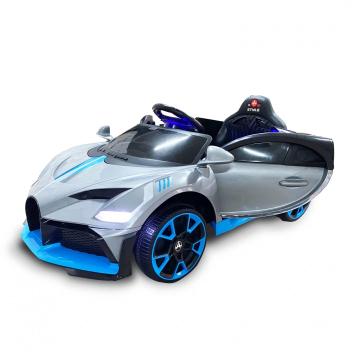 Style GT Gri Uzaktan Kumandalı 4X2 12 Volt Akülü Araba - RC Bugatti Divo Akülü Araba