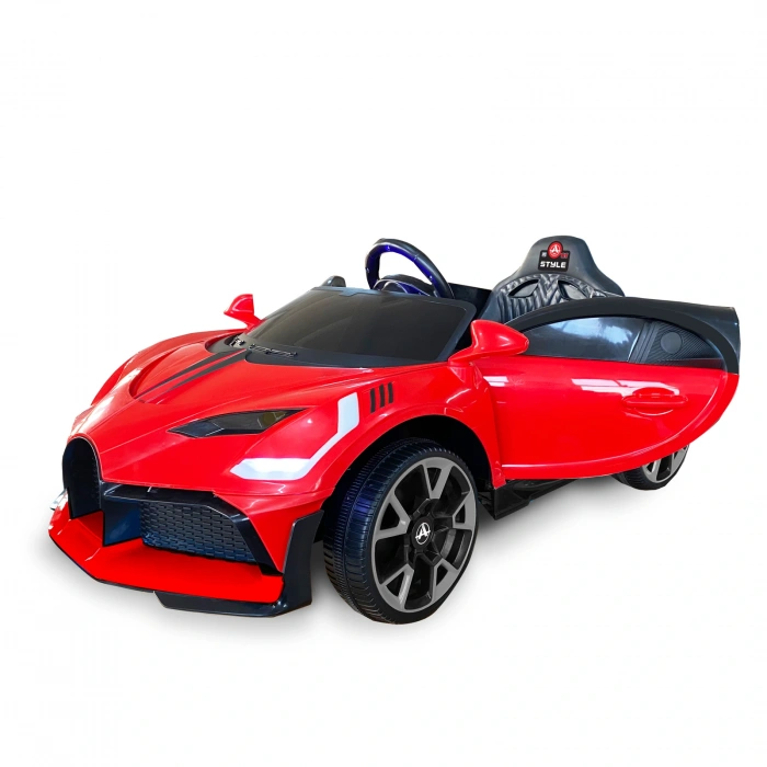 Style GT Kırmızı Uzaktan Kumandalı 4X2 12 Volt Akülü Araba - RC Bugatti Divo Akülü Araba