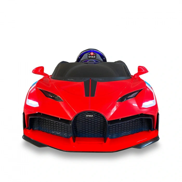 Style GT Kırmızı Uzaktan Kumandalı 4X2 12 Volt Akülü Araba - RC Bugatti Divo Akülü Araba