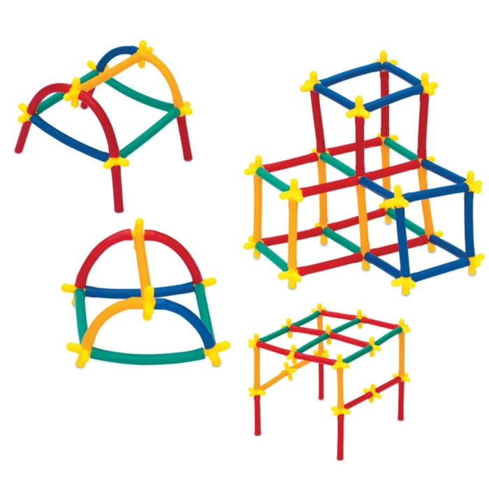 Süper Bambu Çubuklar (200 Parça) - Lego Setleri - Borular Lego - Plastik Çubuklar