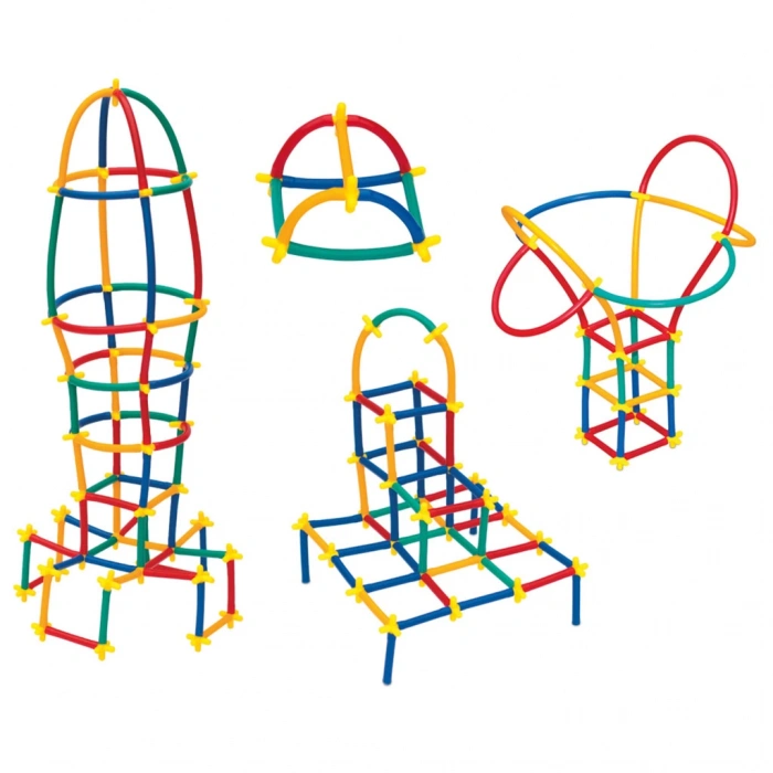 Süper Bambu Çubuklar (300 Parça) - Lego Setleri - Borular Lego - Plastik Çubuklar