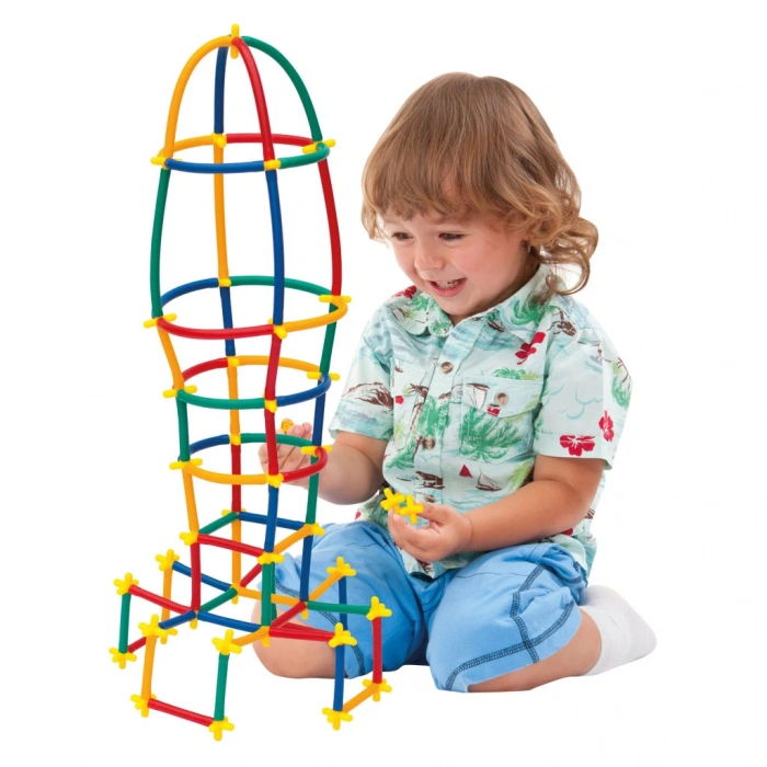 Süper Bambu Çubuklar (300 Parça) - Lego Setleri - Borular Lego - Plastik Çubuklar