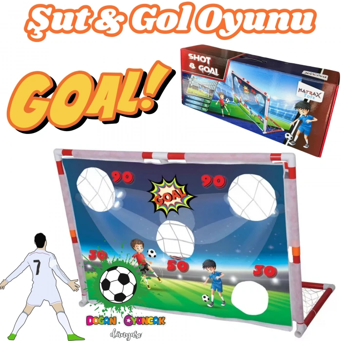 Şut ve Gol Oyunu - Futbol Maçı Oyuncak - Futbol Oyuncakları - Top Oyuncak Langırt Setleri - Langırt Oyuncakları - Masa Oyunu