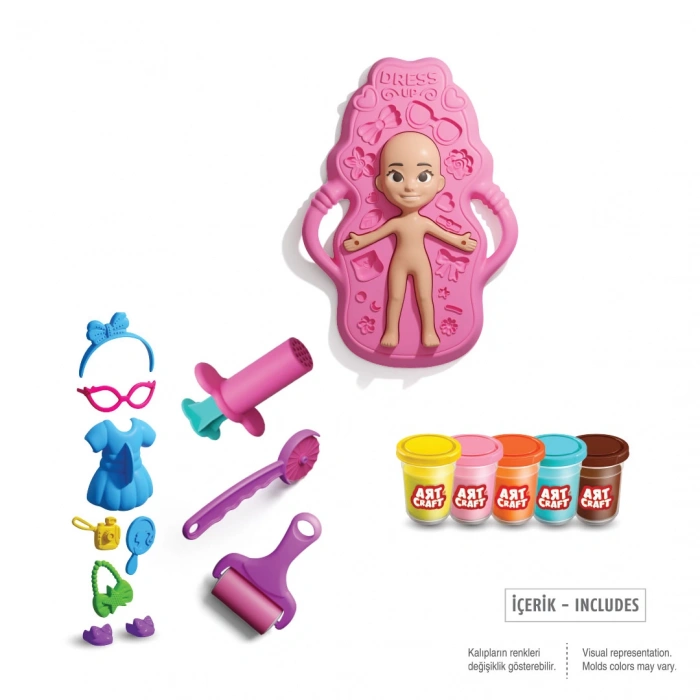 Takı Tasarla Hamur Seti 280 Gr. - Oyun Hamuru Seti - Hamur Setleri - Hamur Kalıpları - Hamur Seti