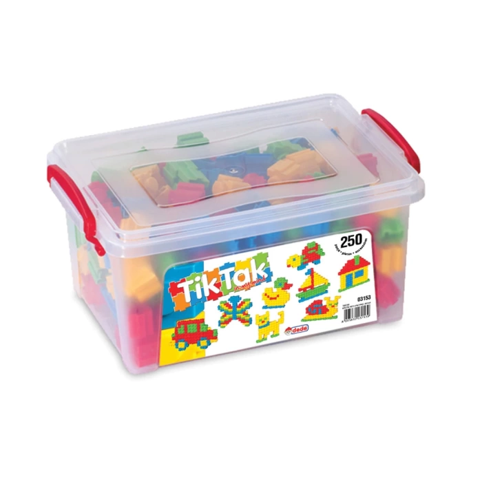 Tiktak Lego (250 Parça) - Tik-Tak Puzzle - Küçük Bloklar - Tik Tak Legolar Oyuncak