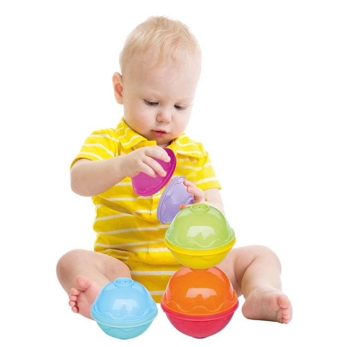 Toplu Mini Kule - Üst Üste Dizmece - Bebek Oyuncağı - Kule Oyunu