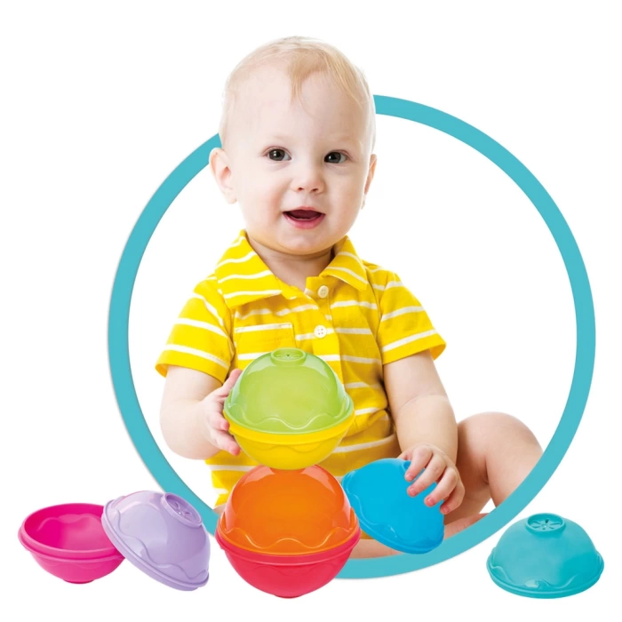 Toplu Mini Kule - Üst Üste Dizmece - Bebek Oyuncağı - Kule Oyunu