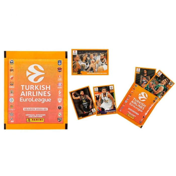 Turkish Airlines Euroleague Kapaklı Albüm - Basketbol EuroLeague Sticker Çıkarmaları Panini Basketbol Albümü