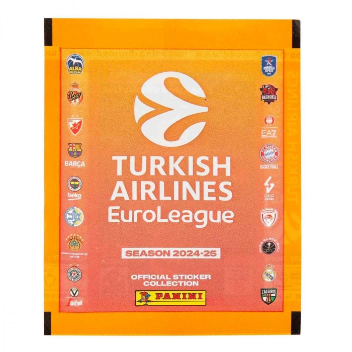 Turkish Airlines Euroleague Kapaklı Albüm - Basketbol EuroLeague Sticker Çıkarmaları Panini Basketbol Albümü