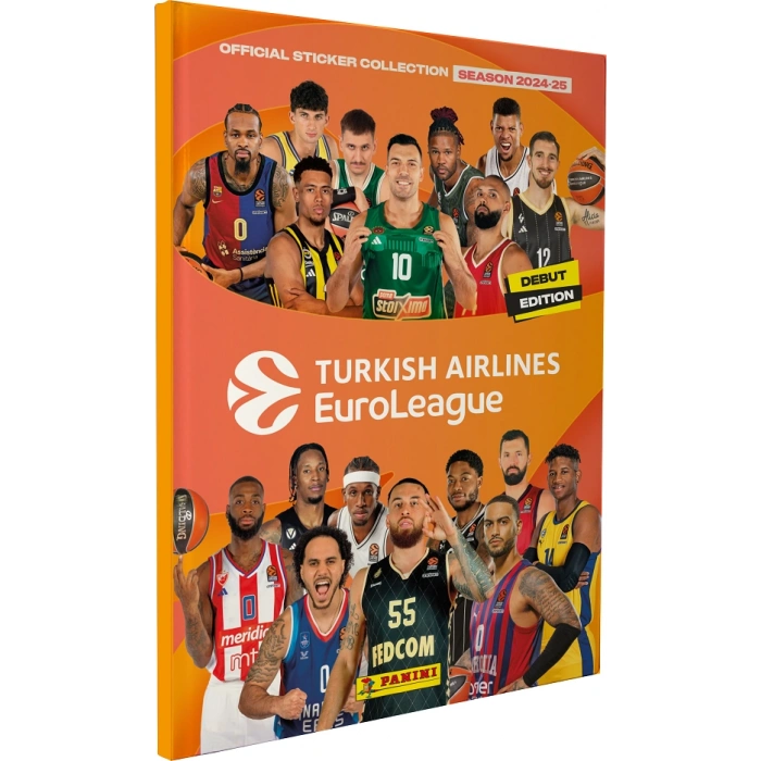Turkish Airlines Euroleague Kapaklı Albüm - Basketbol EuroLeague Sticker Çıkarmaları Panini Basketbol Albümü
