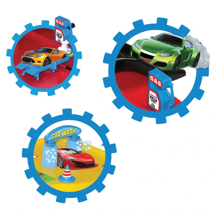 Üç Katlı Garaj Seti - Otopark Seti - Araba Seti - Araç Seti - Üç Katlı Otopark