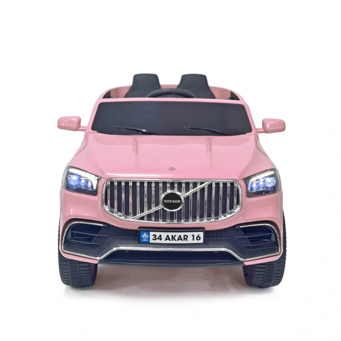 Voyage GT Pembe Uzaktan Kumandalı 4X2 12 Volt Akülü Araba - RC Volvo Akülü Araba Volvo Akülü Araç