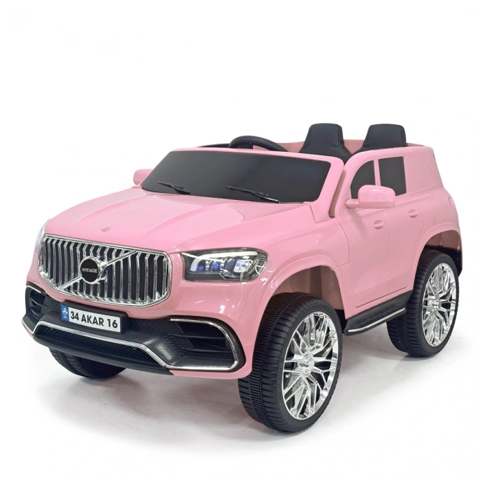 Voyage GT Pembe Uzaktan Kumandalı 4X2 12 Volt Akülü Araba - RC Volvo Akülü Araba Volvo Akülü Araç