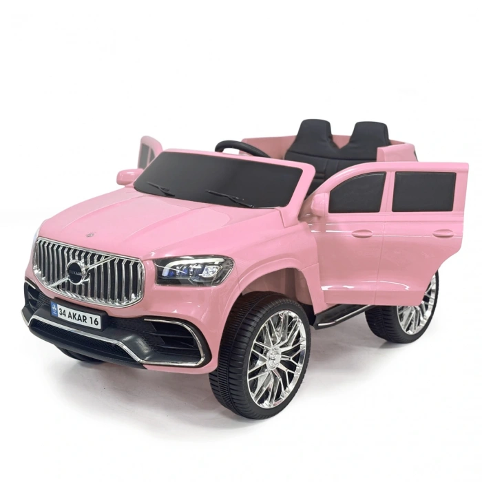 Voyage GT Pembe Uzaktan Kumandalı 4X2 12 Volt Akülü Araba - RC Volvo Akülü Araba Volvo Akülü Araç