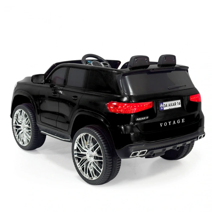 Voyage GT Siyah Uzaktan Kumandalı 4X2 12 Volt Akülü Araba - RC Volvo Akülü Araba Volvo Akülü Araç